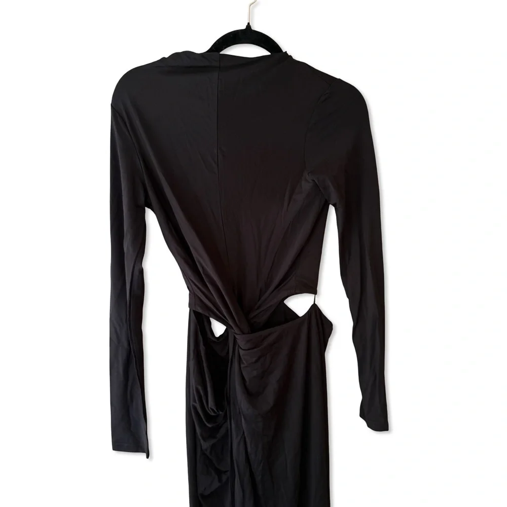 Cult Gaia Keri Dress Black Maxi cutout jersey slinky gown NWT Revolve $898 M - Picture 9 of 12